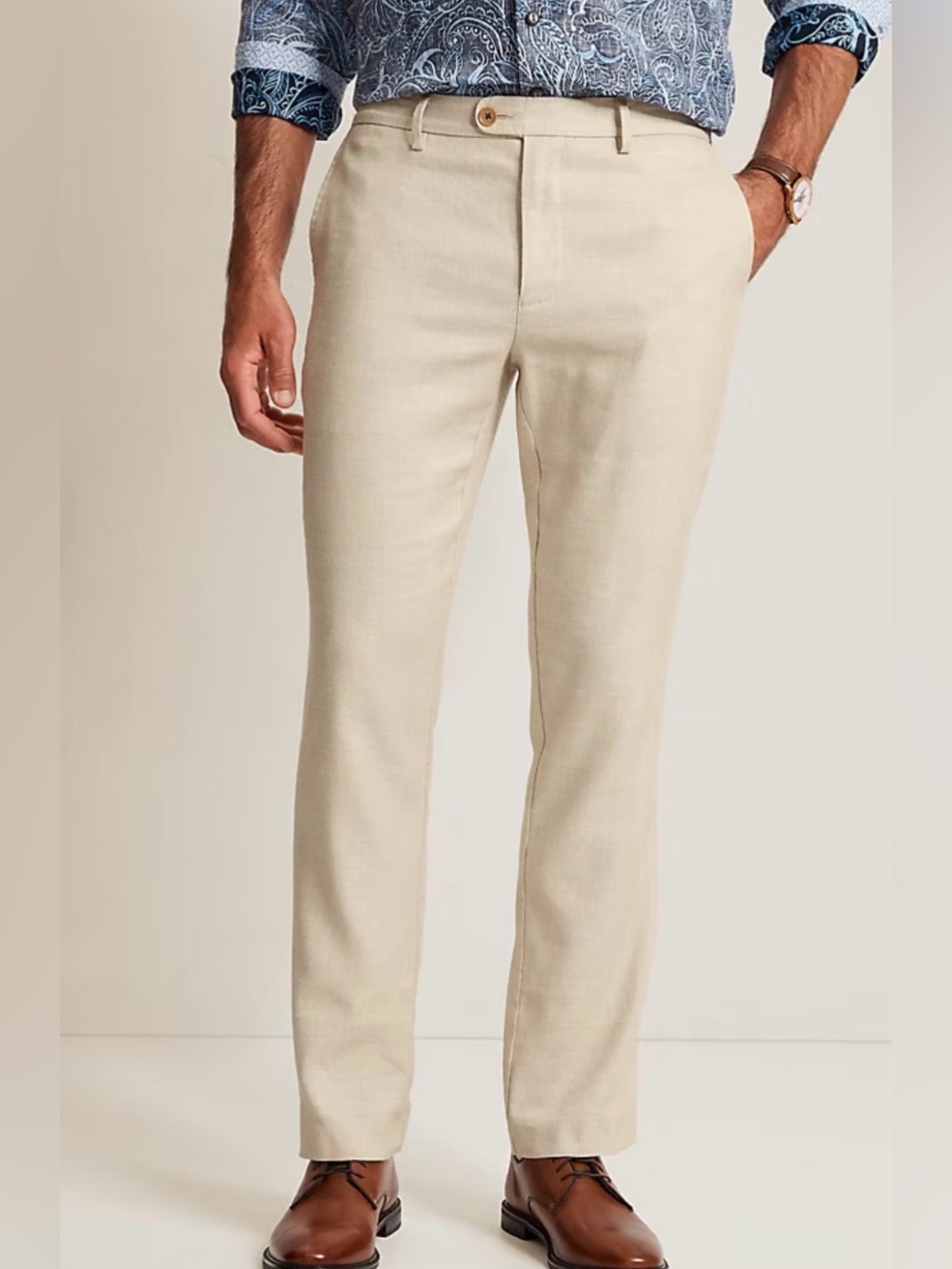 TOMMY BAHAMA LATIGO BEACH LINEN BLEND FLAT FRONT PANTS NEVER WORN!!